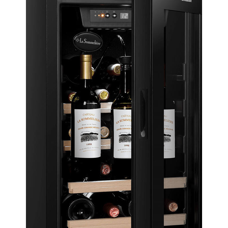 Vinoteka LS38BLACK 38 Steklenic La Sommelière s Préservinom