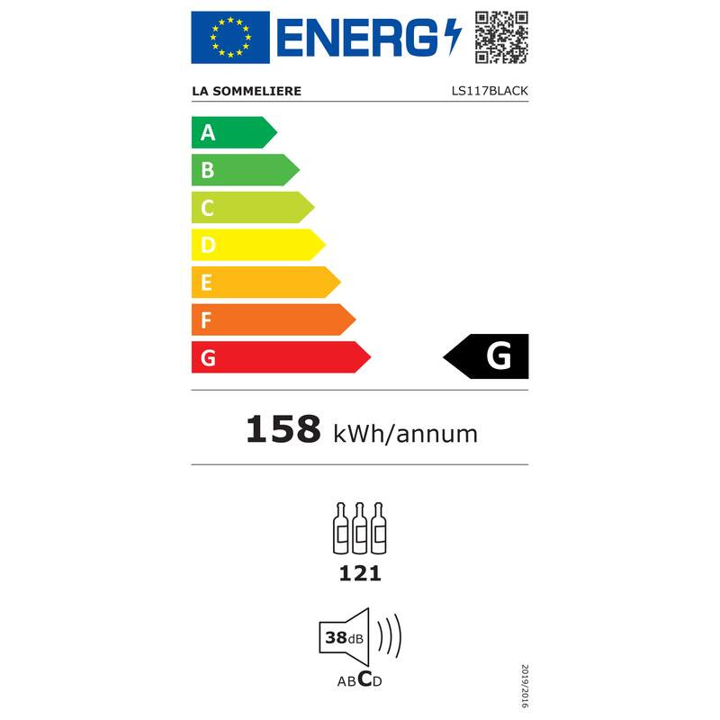 Vinska Klet LS117BLACK 121 Steklenic La Sommelière - Napredna Zmogljivost