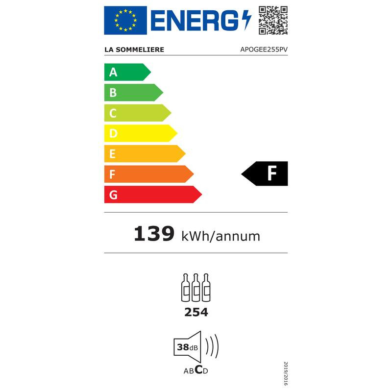  Klet za Staranje APOGEE255PV La Sommelière - 254 Steklenic