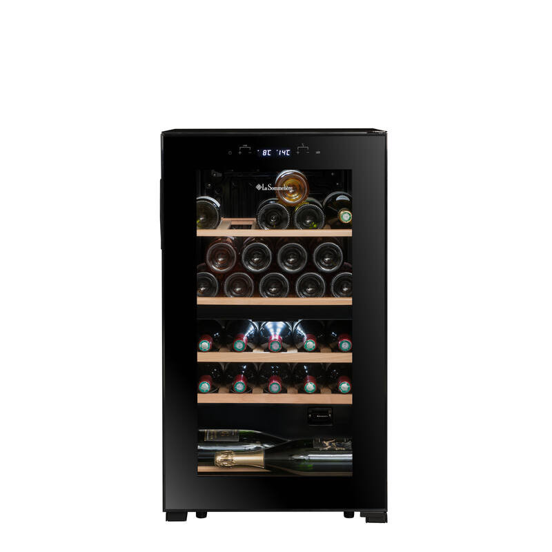 Double zone temperature-controlled cellar SLS32DZBLACK 32 Bottles - La Sommelière